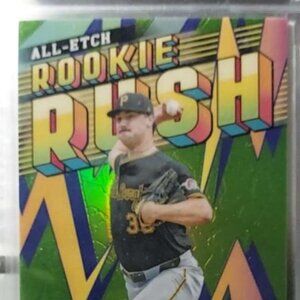 2024 Topps Chrome Update Rookie Rush Green Refractor Paul Skenes #CAREU-1 Card
